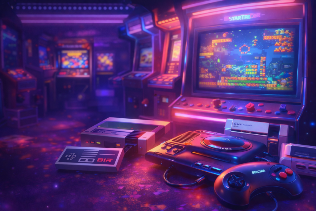 consolas retro videojuegos años 80