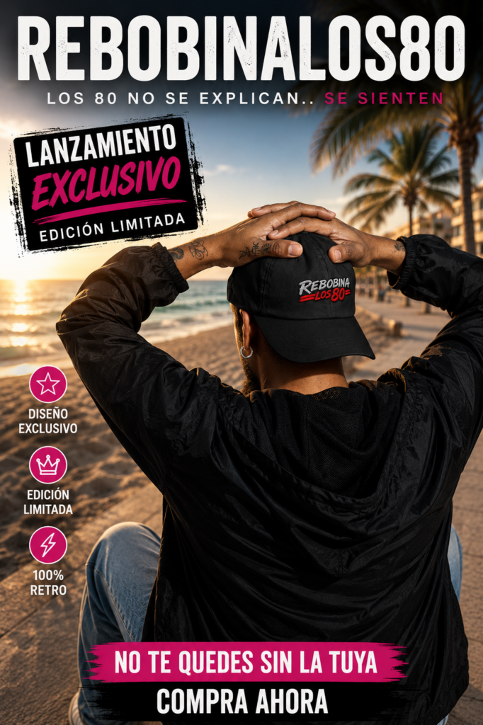 Gorra Rebobina los 80 Bordada – Estilo Retro Premium | Nostalgia con Actitud