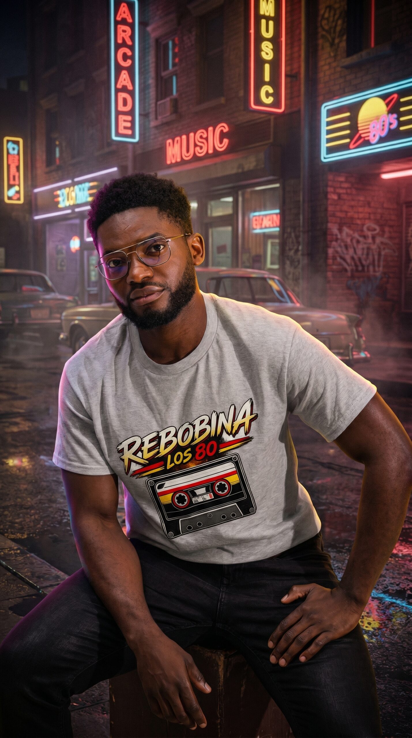 Rebobina los 80 – Camiseta Retro con Actitud | Donde los Sueños se Hacen Realidad - Imagen 7