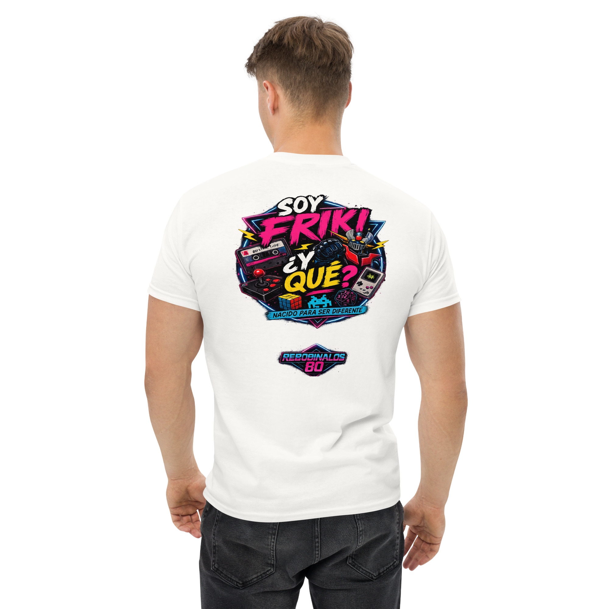 Camiseta "Soy Friki... ¿Y Qué?" | Orgullo Geek Retro | Rebobina los 80 - Imagen 8