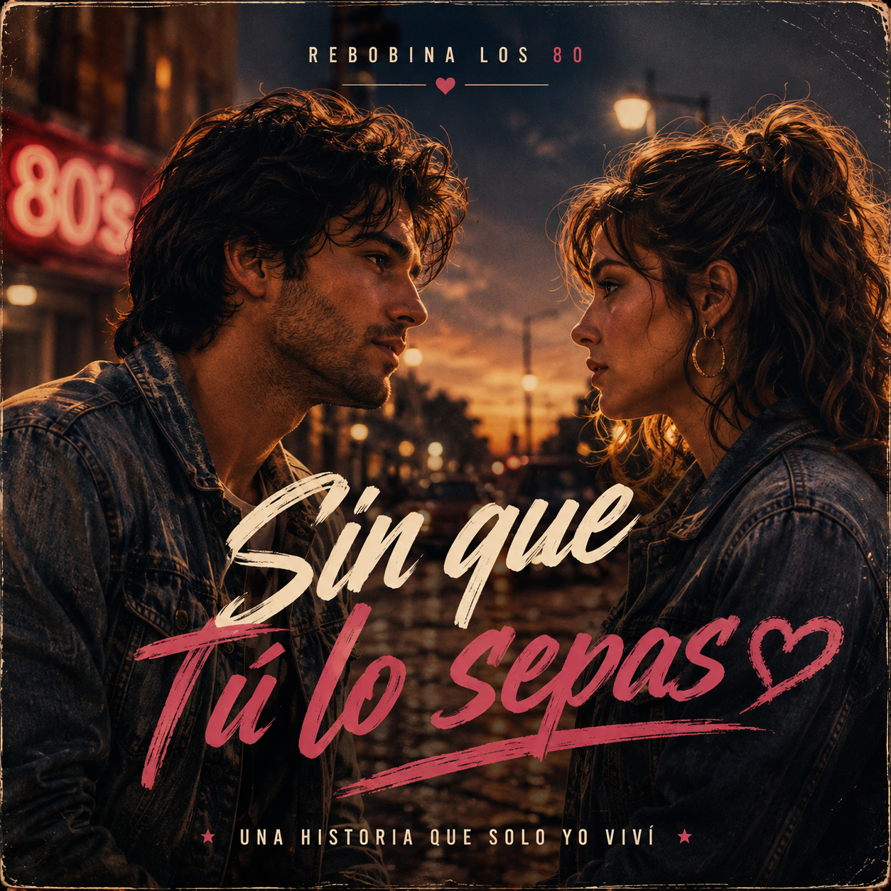 Portada musical Rebobina los 80