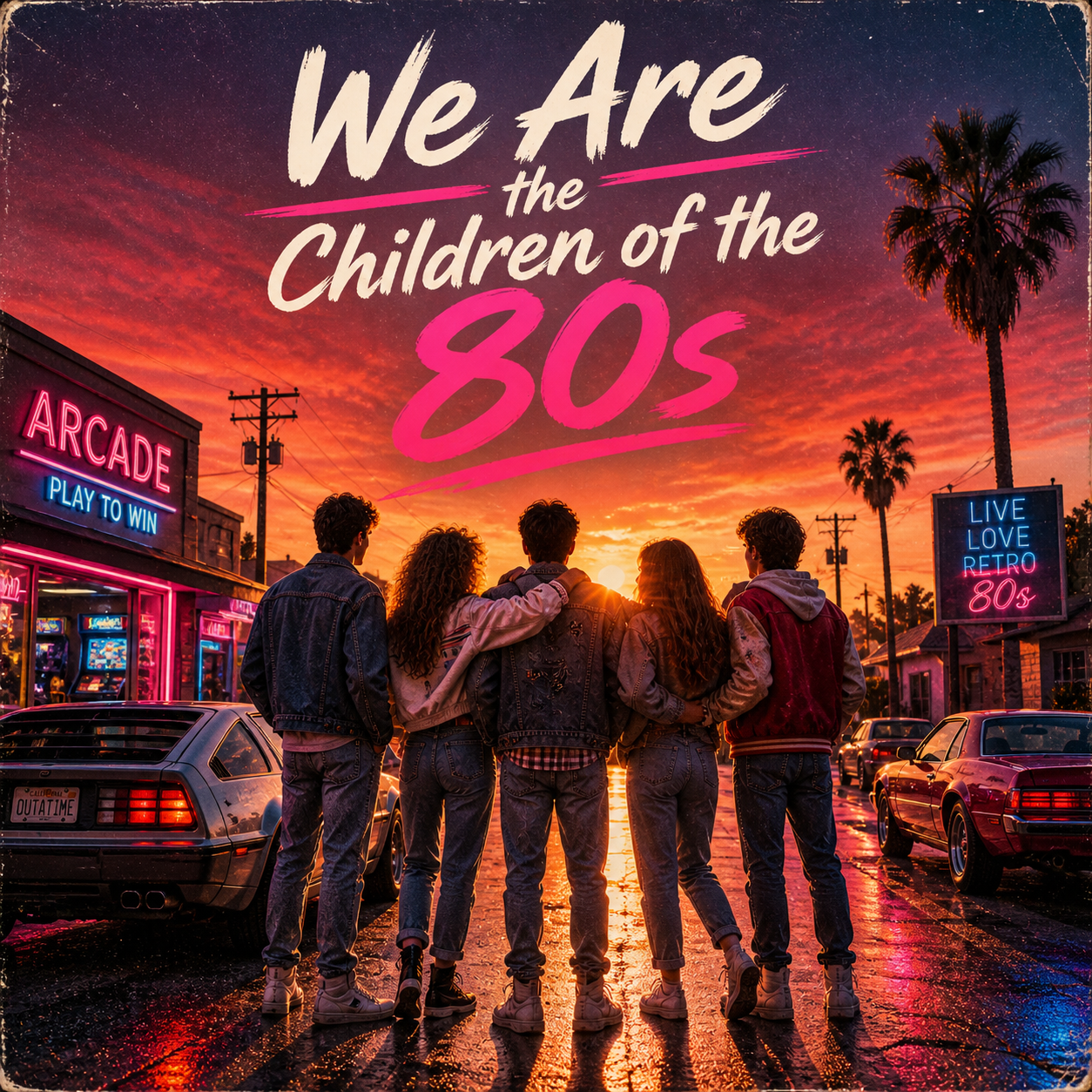 Portada musical Rebobina los 80